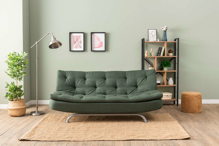 Atelier Del Sofa Rivo - Sofá-Cama de 3 Plazas Verde